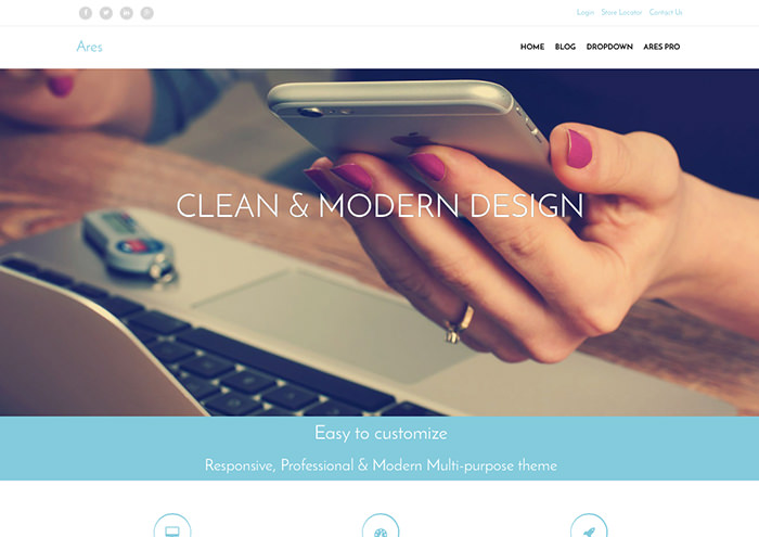 Ares-wordpress-minimalistyczne-motywy