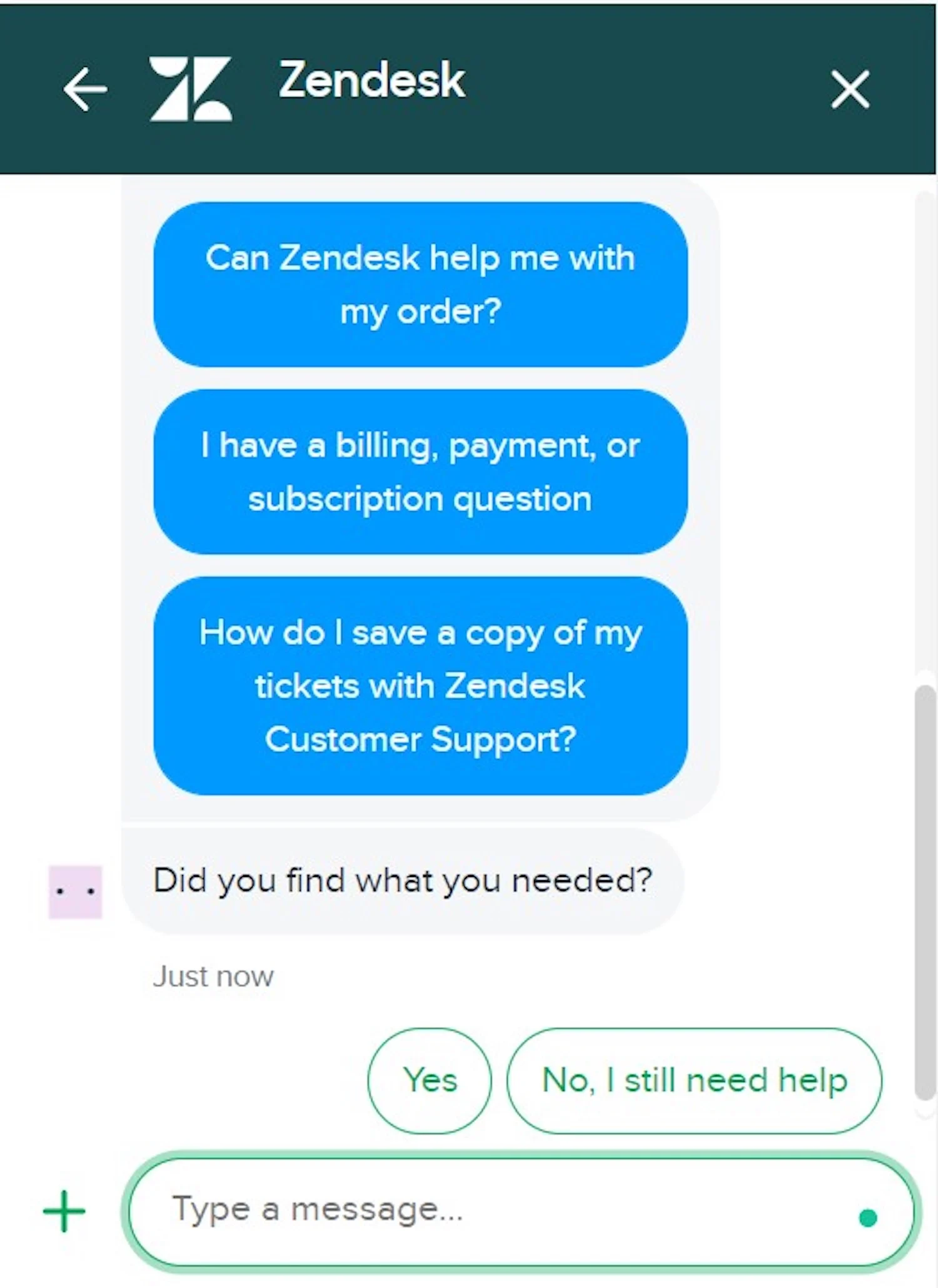 บอทคำตอบ zendesk