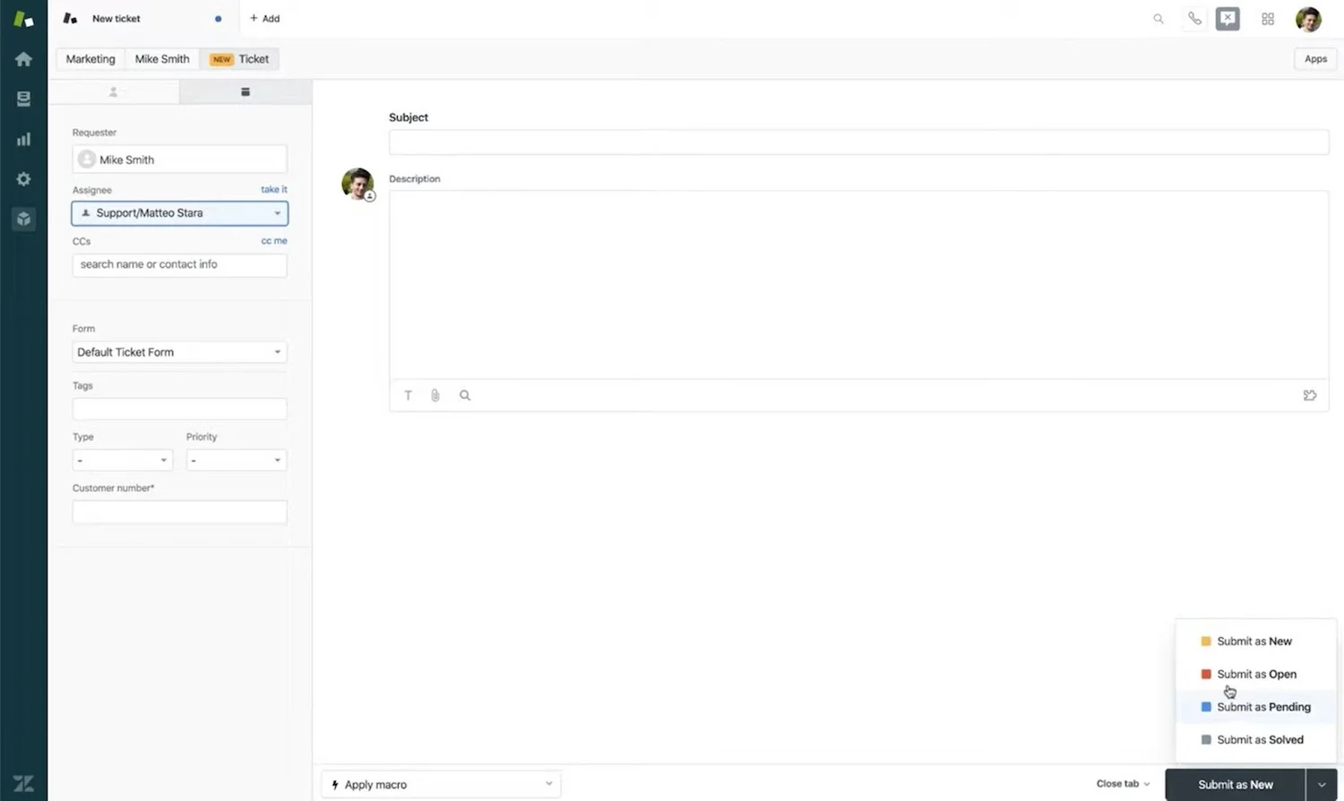 ระบบตั๋วสนับสนุน zendesk