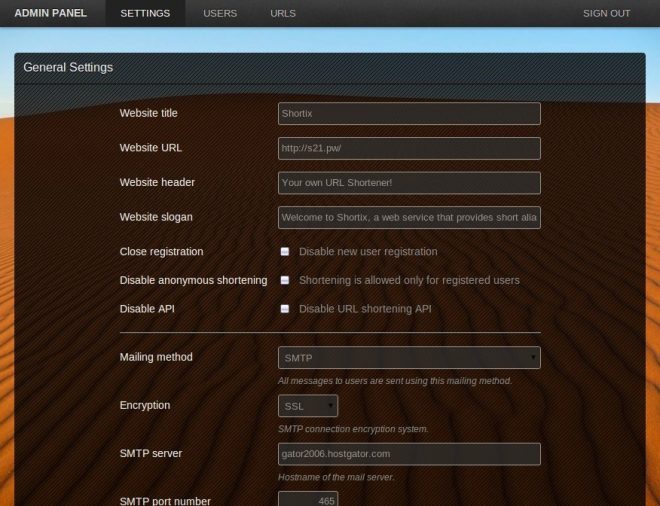 Shortix – URL 縮短器