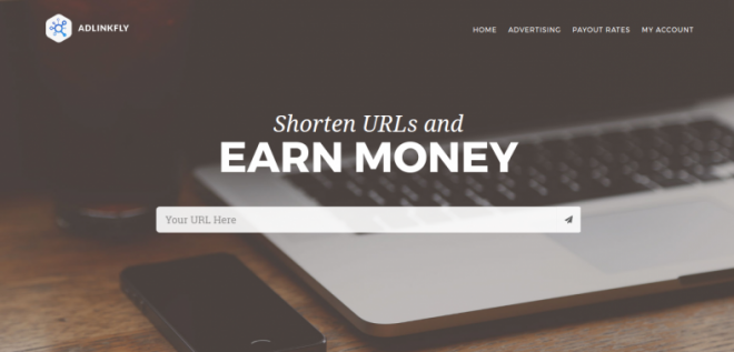 AdLinkFly 貨幣化 URL 縮短器