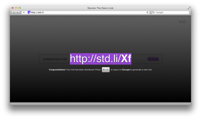 使用 API 和 Bookmarklet 的無鼠標 URL 縮短器
