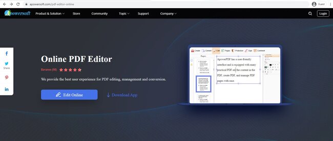 Bester kostenloser PDF-Online-Editor-ApowerPDF
