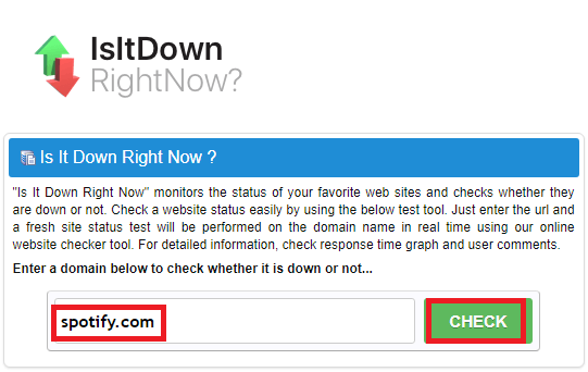 IsItDownRightNow