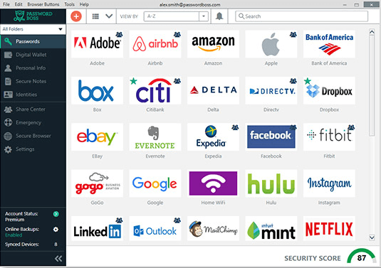 Password Boss - Extensie manager de parole