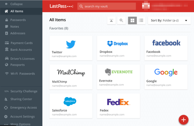 Lastpass - Extensie manager de parole