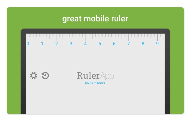 Ruler App - Medir Longitudes en Pulgadas + Centímetros