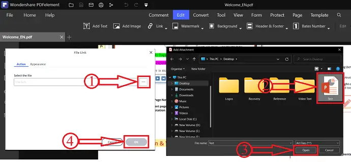 Insérer PowerPoint dans PDF