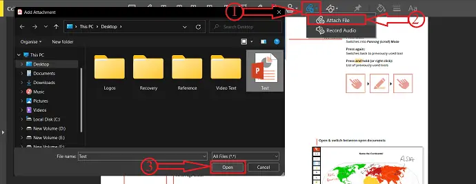 Insérer PowerPoint dans PDF