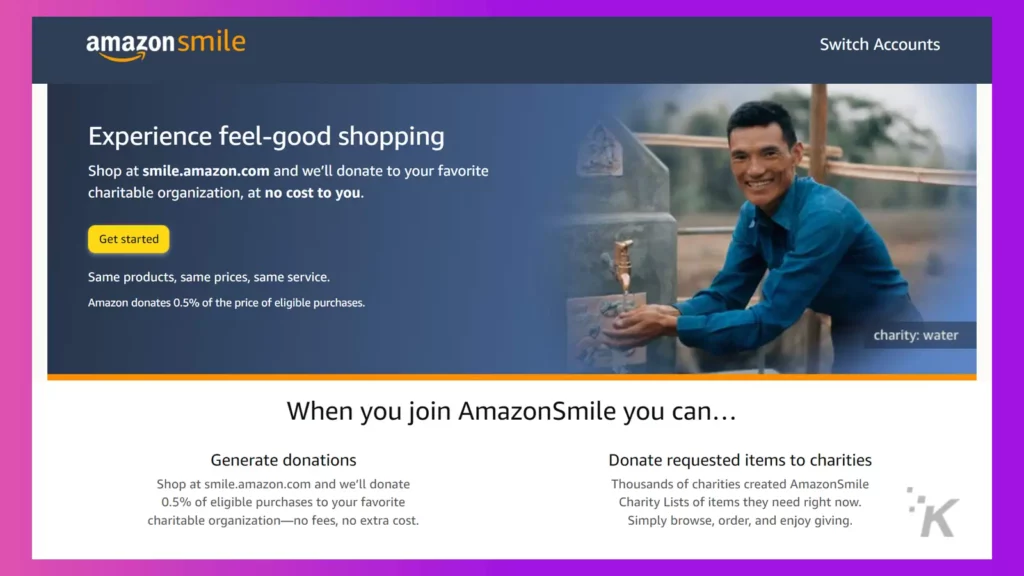usługa uśmiechu amazon
