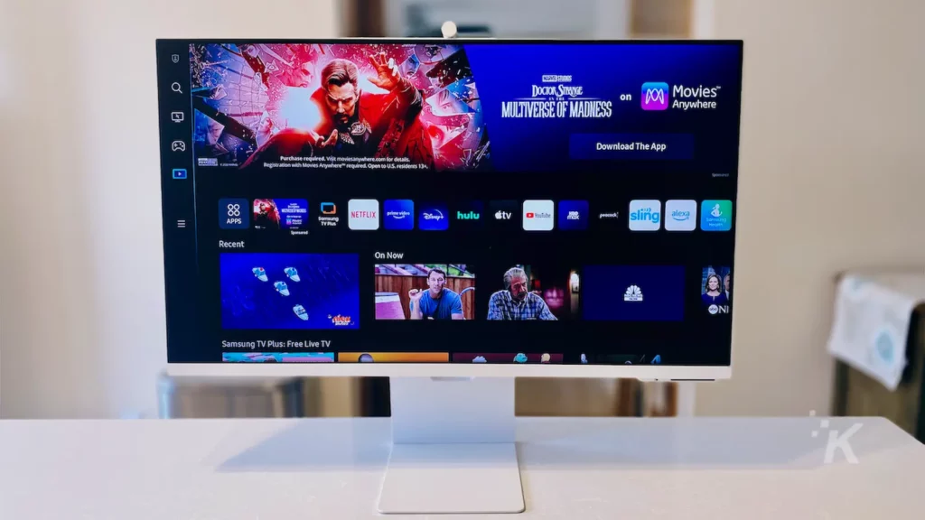 Samsung M8 Smart Monitor Knowtechie