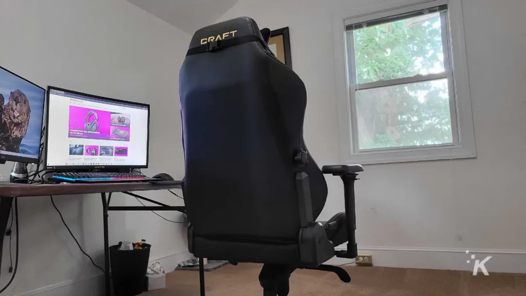 dxracer zanaat oyun koltuğu geri