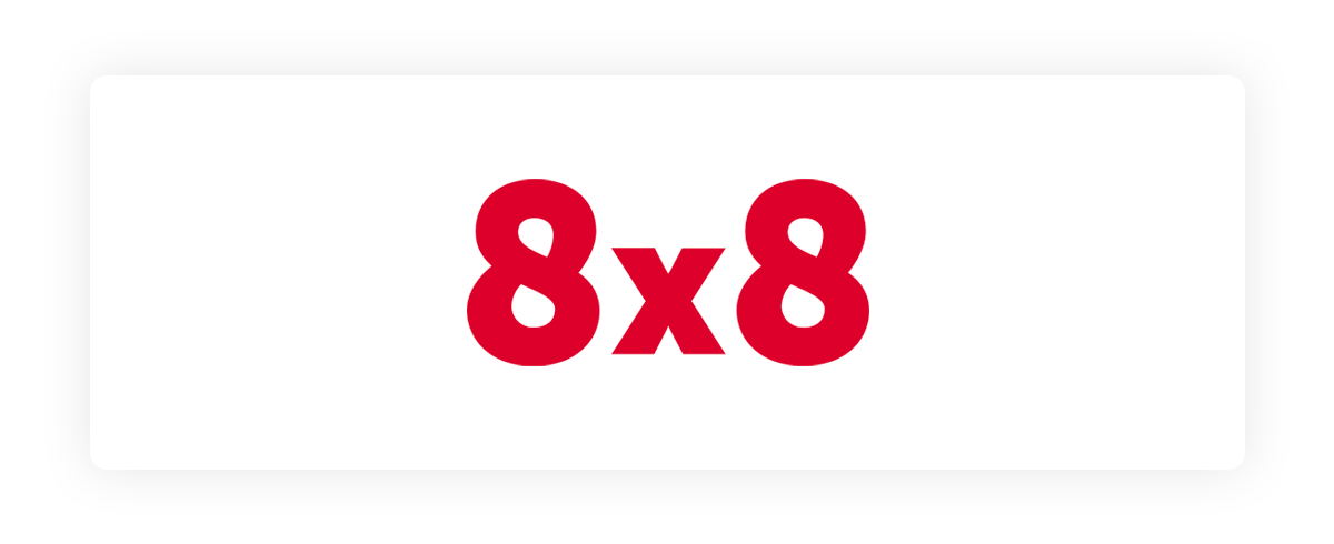 Logotipo de 8x8