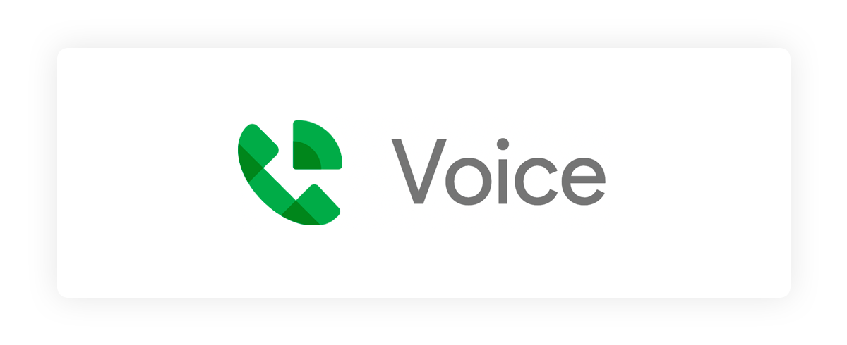 Logotipo de voz de Google