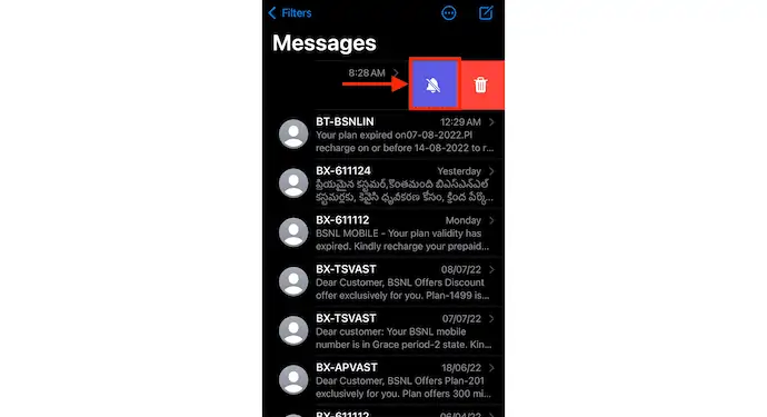 關閉 iPhone 消息的通知