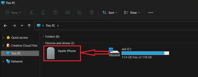 Windows 中的 Apple 存储