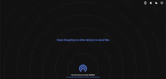 Snapdrop 主页
