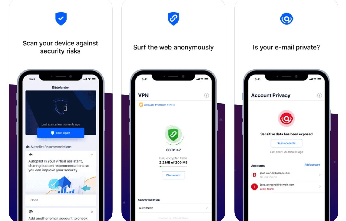 Bezpieczeństwo mobilne Bitdefender