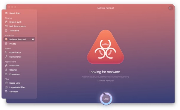 scansione malware cleanmymac